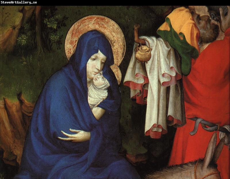 BROEDERLAM, Melchior The Flight into Egypt (detail) fg